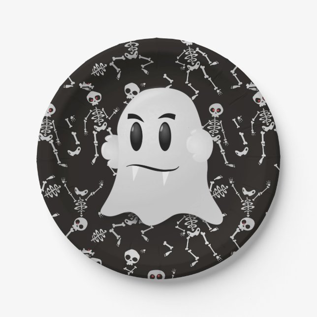 Prato De Papel Placas de papel Halloween (Frente)