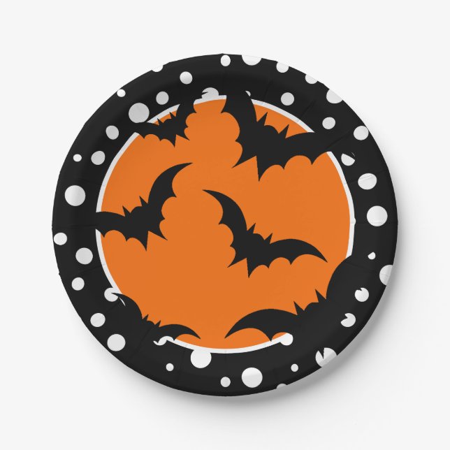 Prato De Papel Placas de papel Halloween (Frente)