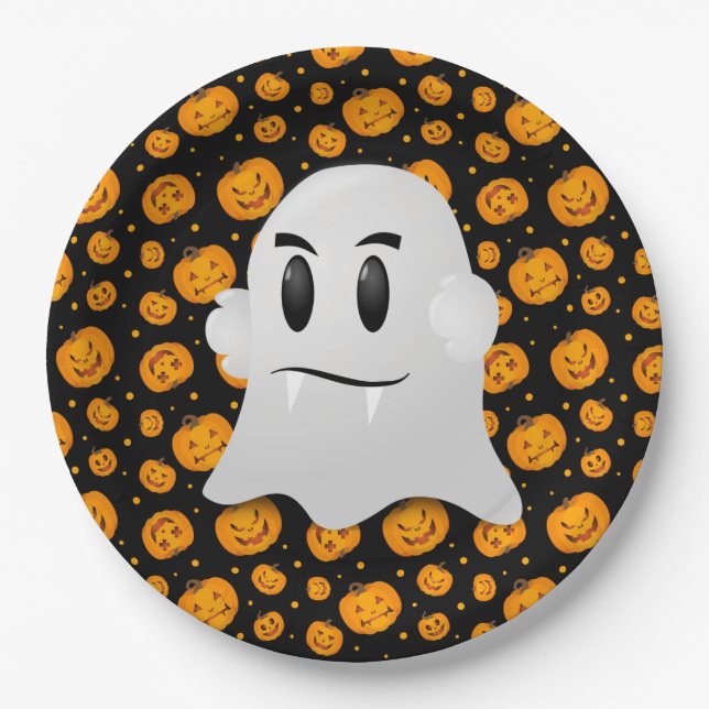 Prato De Papel Placas de papel Halloween (Frente)