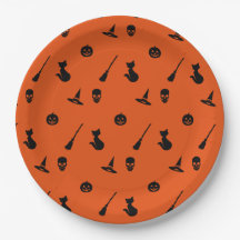 Placas de papel Halloween