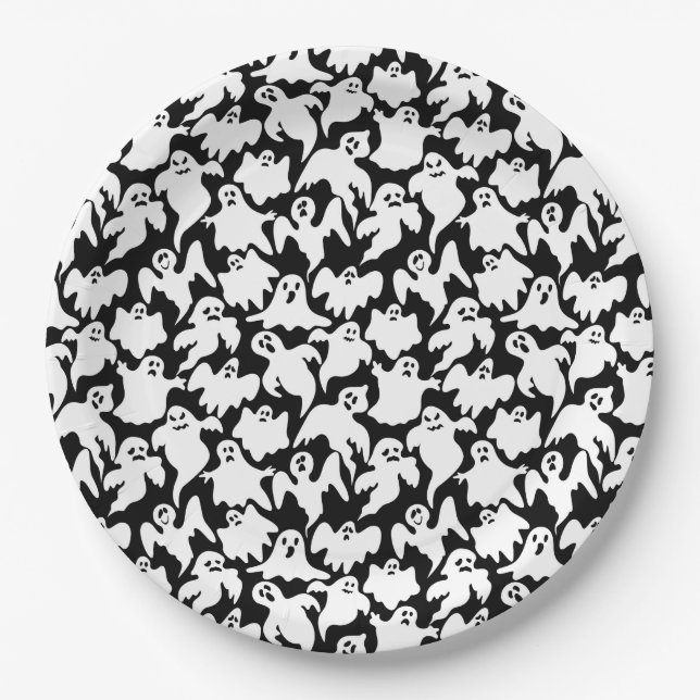 Prato De Papel Placas de papel Halloween (Frente)