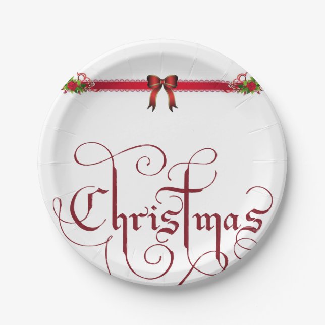 Prato De Papel Placas de papel Natal (Frente)
