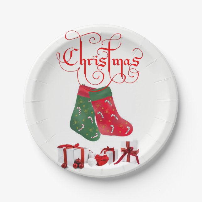 Prato De Papel Placas de papel Natal (Frente)