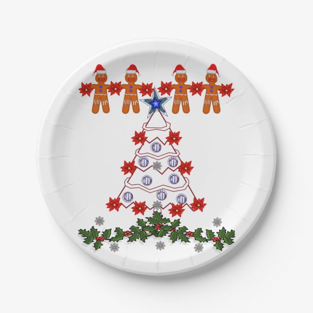 Prato De Papel Placas de papel Natal (Frente)