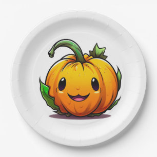 Prato De Papel Placas de papel para abóbora do Halloween