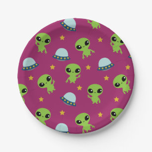 Prato De Papel Placas de papel para aliens