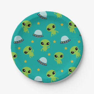 Prato De Papel Placas de papel para aliens