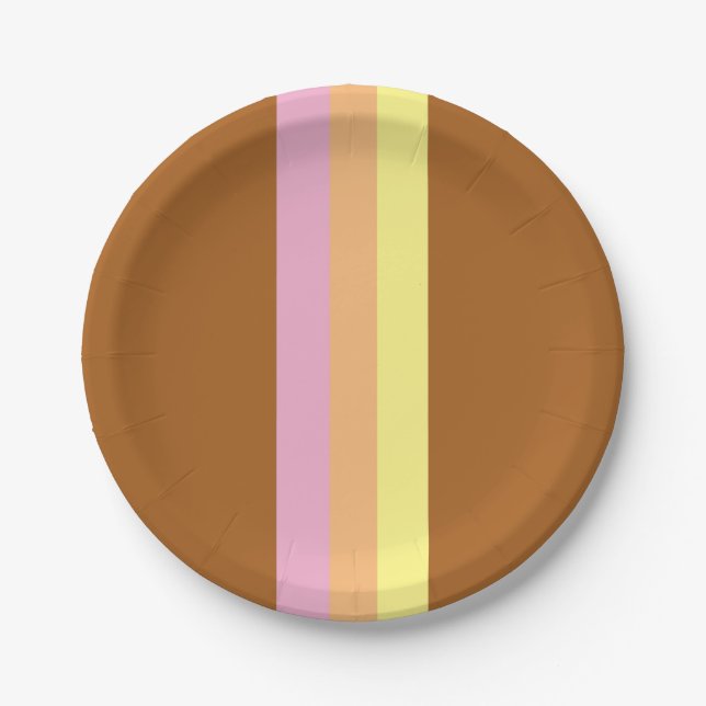 Prato De Papel Placas De Papel Para Banhas De Retro (Múltiplas La (Frente)