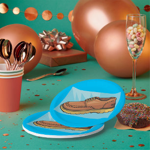 Prato De Papel Placas de papel para calçado de Calçado castanho