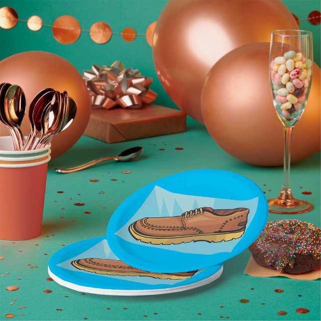 Prato De Papel Placas de papel para calçado de Calçado castanho (Criador carregado)