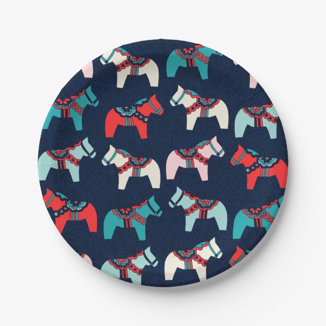 Prato De Papel Placas de papel para cavalos Dala (Frente)