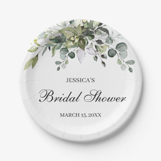 Prato De Papel Placas de papel para Chá de panela de Aquarela Euc (Frente)