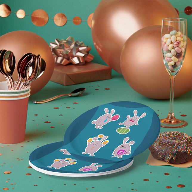 Prato De Papel Placas de papel para coelhos de páscoa (Criador carregado)