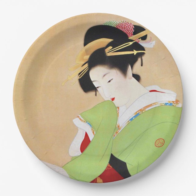 Prato De Papel Placas de papel para design japonês (Frente)