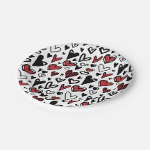 Placas de papel para dia de São Valentim