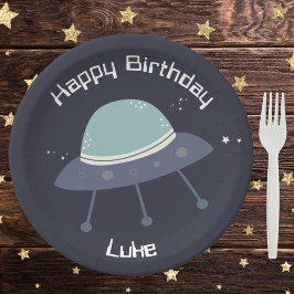 Prato De Papel Placas de papel para Festa de aniversário de espaç