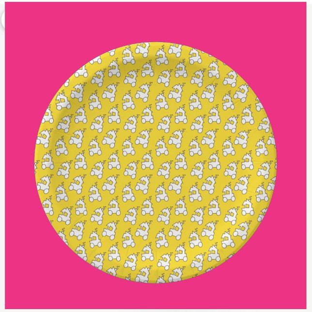 Prato De Papel Placas de papel para Festa de aniversário do motor (Criador carregado)