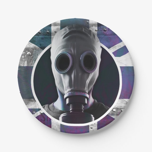 Prato De Papel Placas de papel para máscara de gás (Frente)