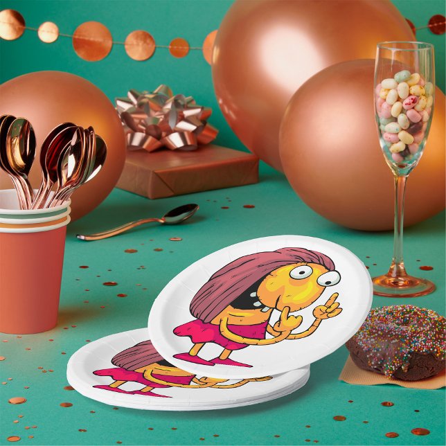 Prato De Papel Placas de papel para mulheres estranhas (Criador carregado)