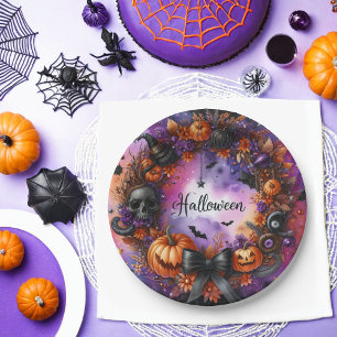 Prato De Papel Placas de papel para o Halloween