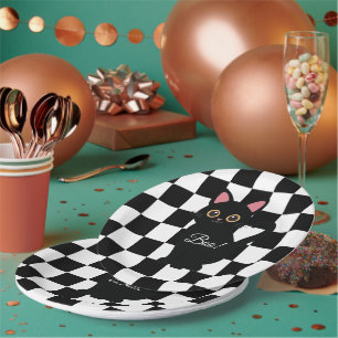 Prato De Papel Placas de papel para o Halloween personalizáveis