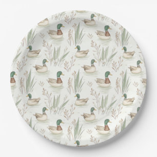 Prato De Papel Placas de papel para patos de mastro de aquarela r