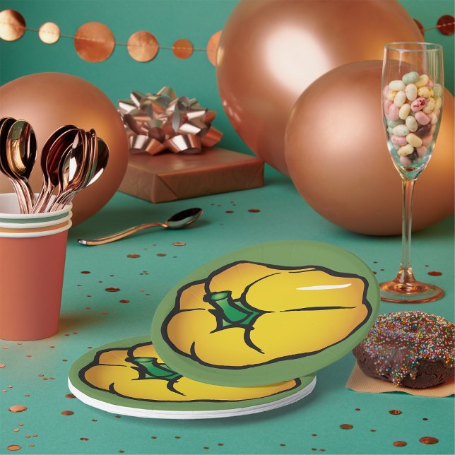 Prato De Papel Placas de papel para pimenta amarela (Criador carregado)