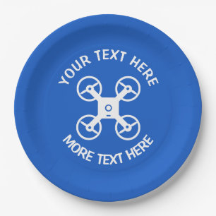 Prato De Papel Placas de papel personalizadas com logotipo de dro