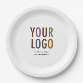 Prato De Papel Placas de papel personalizadas com texto personali