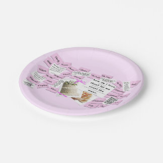 Prato De Papel Placas de Papel Personalizadas de Celebração de Ca