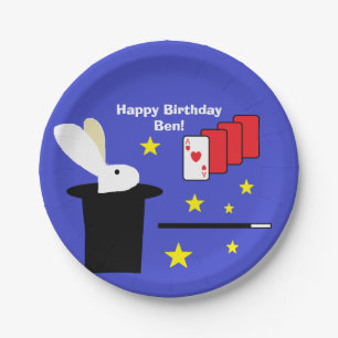 Prato De Papel "Placas de papel personalizadas do partido mágico