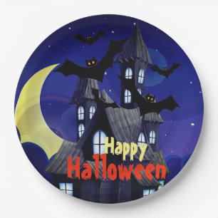 Prato De Papel Placas de papel personalizadas para o Halloween da