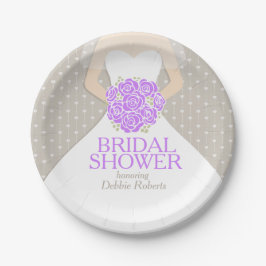 Prato De Papel Placas de papel personalizadas para vestidos de ch