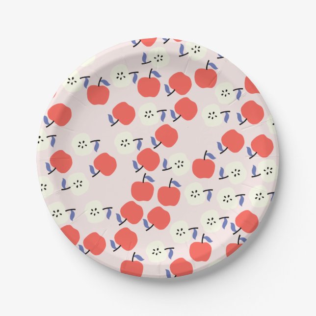 Prato De Papel Placas de papel Red Apple (Frente)