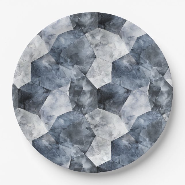 Prato De Papel Placas de papel redondas de 9 pol. personalizadas (Frente)