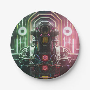 Prato De Papel Placas de papel robô 1