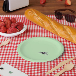 Prato De Papel Placas de papel verde Fly Buddy