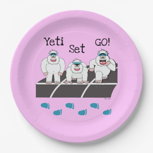 Prato De Papel Placas de papel Yeti Set Go (Frente)