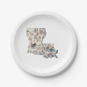 Prato De Papel Placas de Papelão de Papelão da Louisiana