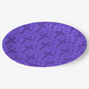 Prato De Papel PLACAS DE PARTES DE PAPEL RoxO DO Ornamentado Cros