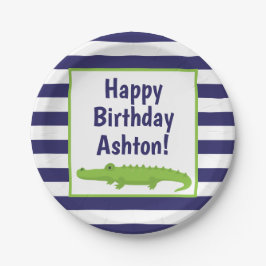 Prato De Papel Placas de Partido Personalizadas do Alligador de S