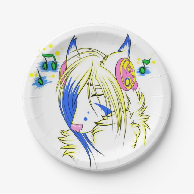 Prato De Papel Placas de som de música (Frente)