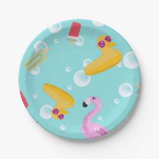 Prato De Papel Placas de Verão