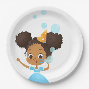 Prato De Papel Placas do aniversário da festança da bolha