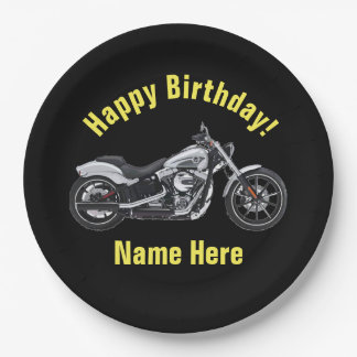 Prato De Papel Placas do aniversário da motocicleta