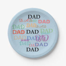 Prato De Papel Placas do dia dos pais