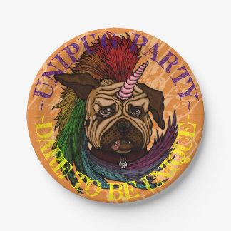 Prato De Papel Placas do partido de Unipug