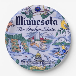 Prato De Papel Placas do Partido do Estado de Minnesota