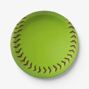 Prato De Papel placas do softball