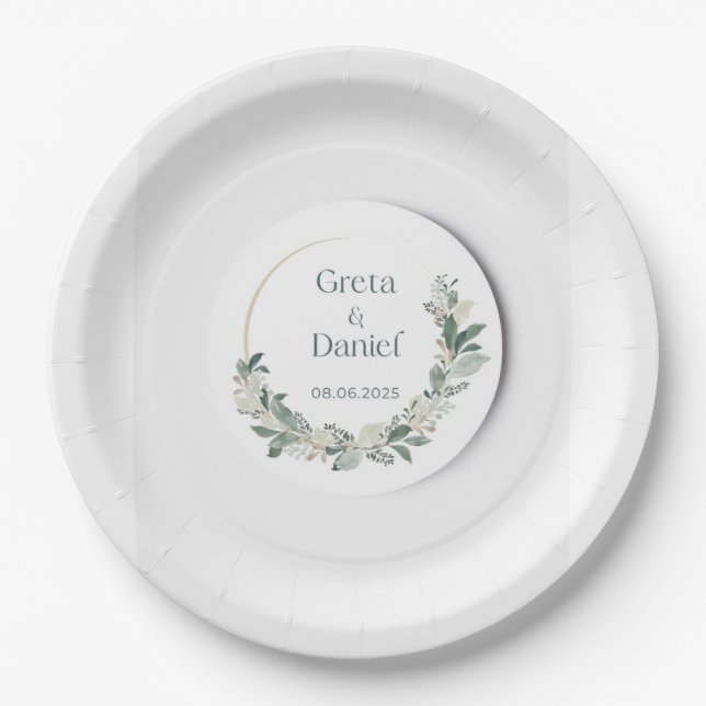 Prato De Papel Placas e Bolinhos (Frente)